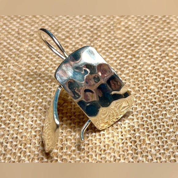 Silpada Hammered Drop Earrings - Picture 1 of 8